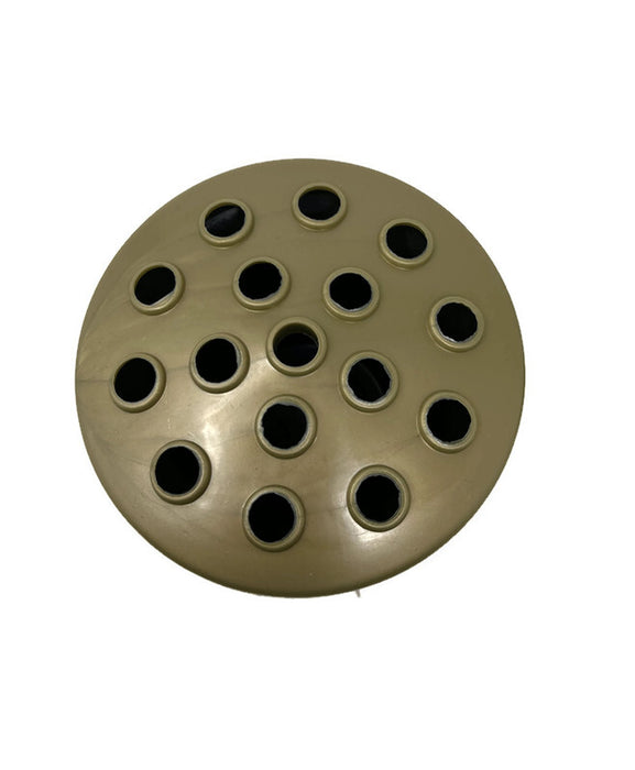 Black Grave Pot With Matt Gold Lid