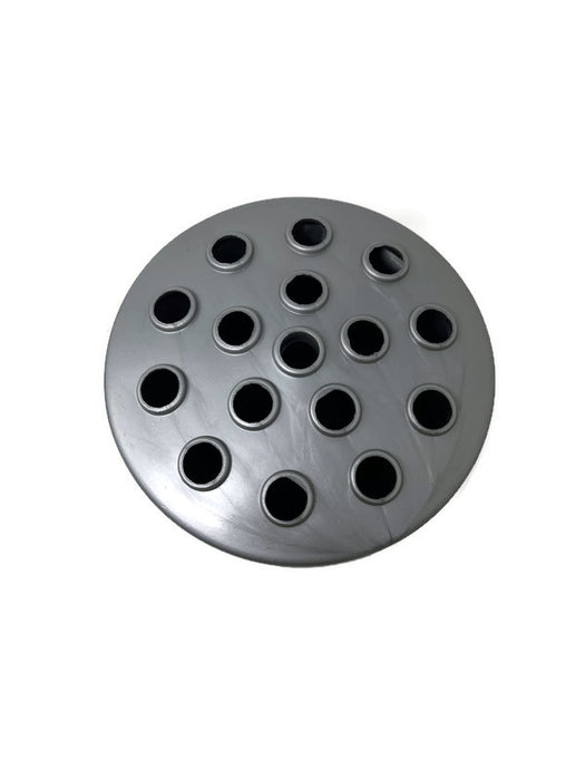 Black Grave Pot With Matt Silver Lid