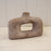 Brown Textured Wide Sculptured Vase - W 24.5cm x H 17cm