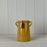 Burnt Yellow Ceramic Pot x 14cm Tall