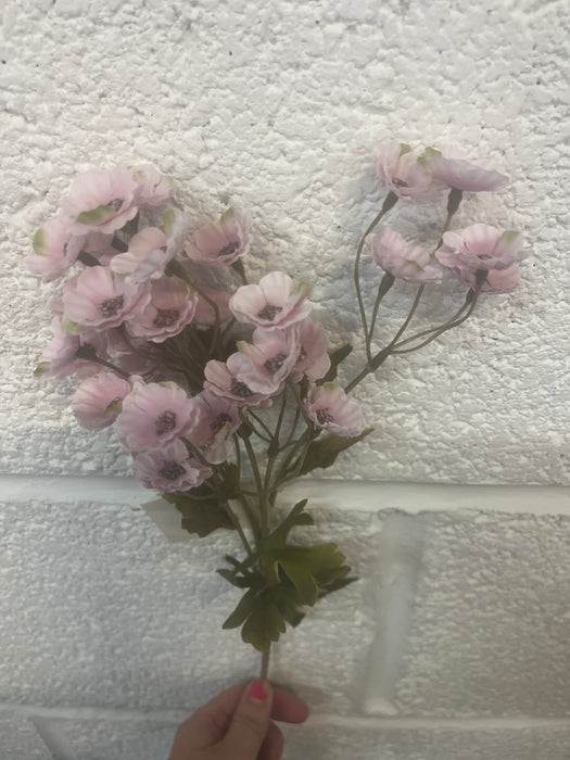 Single stem vintage mauve meadow flower 53cm
