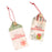Craft Embellishment - Rustic Merry Christmas Tag with Bell - Pack of 2