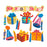 Craft Embellishments: Birthday Parcels Kit  Pack of 17