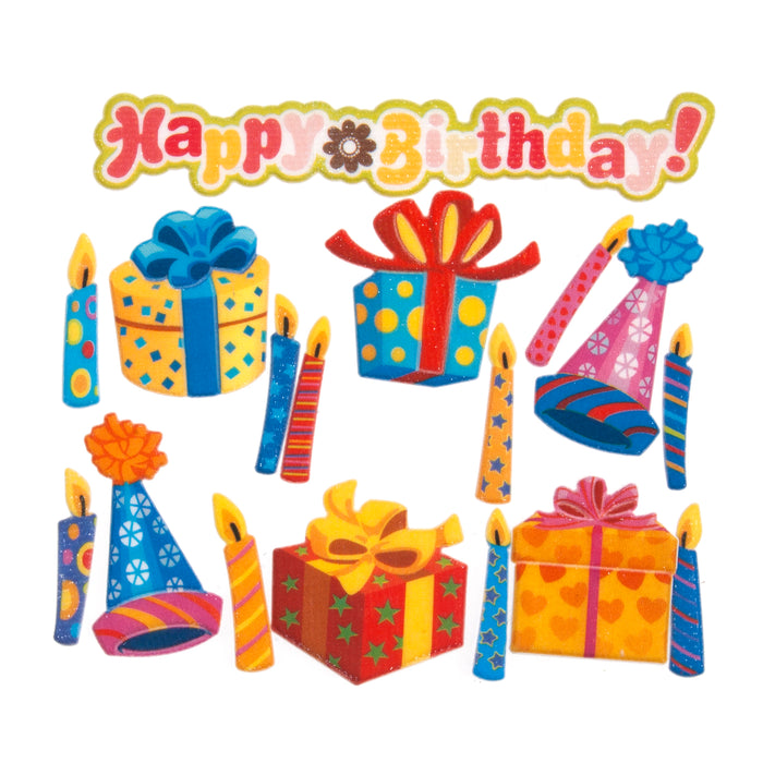Craft Embellishments: Birthday Parcels Kit  Pack of 17