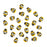 Stick on Craft Embellishment Miniature Wooden Bee  Pack of 30