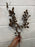 77cm dried look brown rose leaf stem