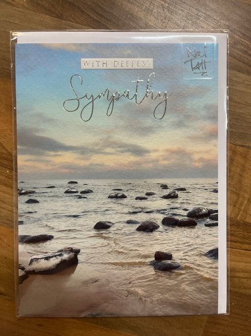 7x5 inch Card - With Deepest Sympathy - Ocean View