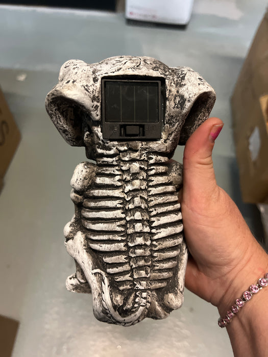 Garden Ornament Solar Light Skeleton Dog x H16.5cm