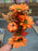 Autumn pumpkin and sunflower orange bush