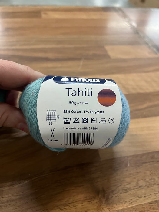 REDUCED TO CLEAR Tahiti 50g  blue/turquoise shade