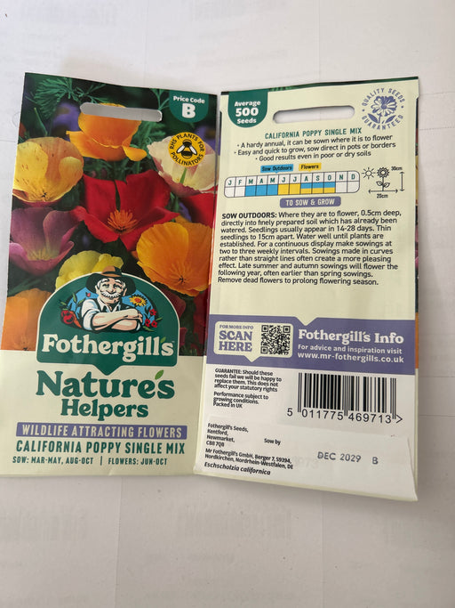 CALIFORNIAN POPPY Single Seeds