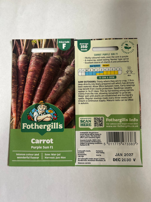 CARROT Purple Sun F1 Seeds