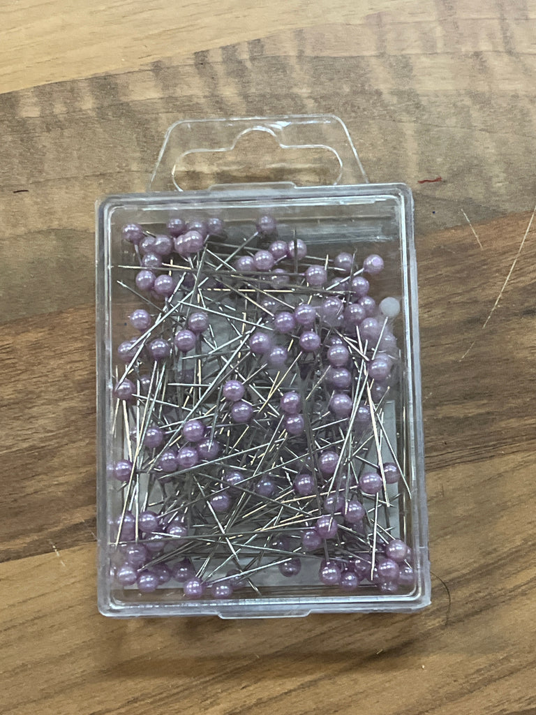 Box of 144 Red Pearl Pins — Artificial Floral Supplies
