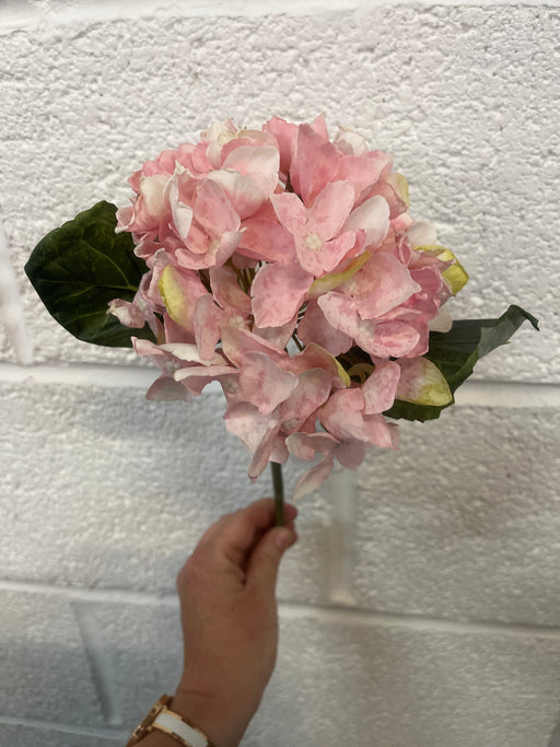 33cm hydrangea stem vintage pink