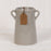 Grey Ceramic Vase with Handles x 14cm