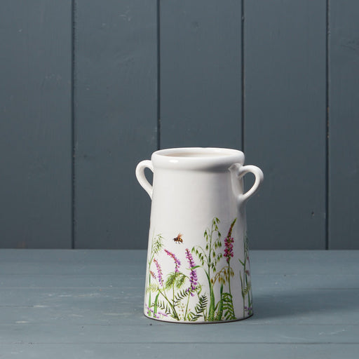Meadow Flower Design Ceramic Pot -14cm