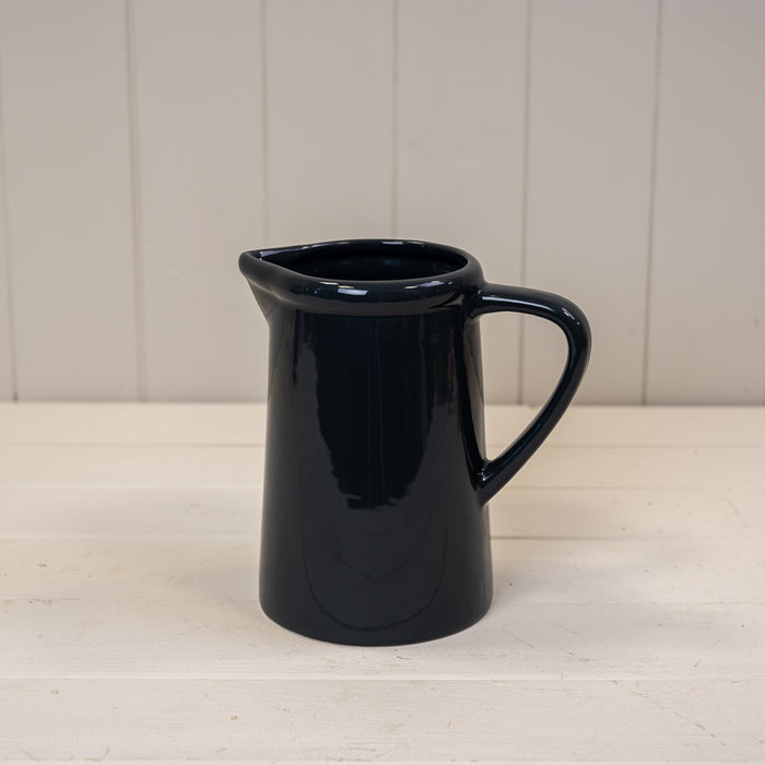 Midnight Blue Ceramic Jug x 18cm