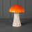 Ceramic Mushroom - 19cm x 14cm - Orange