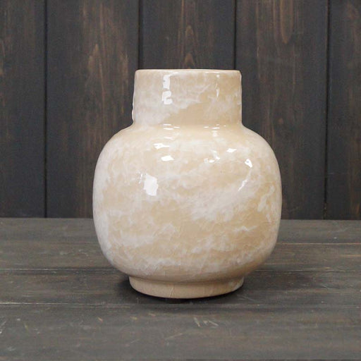 Large Round Marble Vase x 15cm