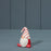 Red and White Ceramic Sitting Santa x 7.5cm Height