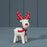 Red and White Ceramic Deer L7.8xD7xH13.2cm