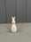 Meadow Patterned Ceramic Rabbit Ornament - 10.5cm Tall
