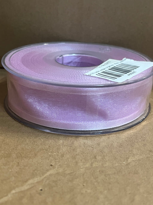 25mm satin edge organza - Pink Lavender - 25 Metres