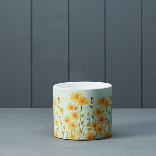 Daisy Field Ceramic Pot 12cm