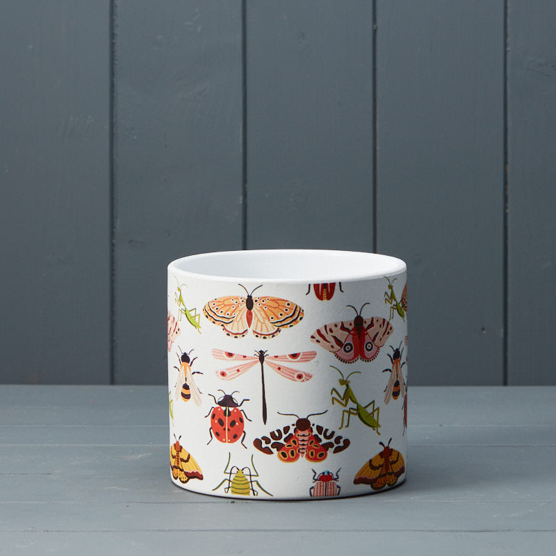 Insect Ceramic Flower Pot - 13.8cm โ Artificial Floral Supplies