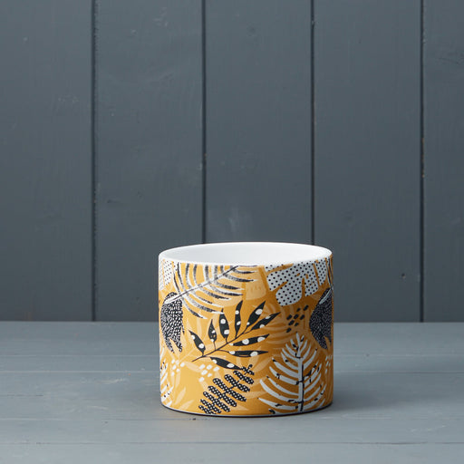 Mustard Leaf Ceramic Pot x 12cm