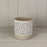 Round Beige Diamond Cement Pot x Height 13cm