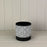 Round Black Diamond Cement Pot x Height 13cm