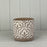 Neutral Cement Floral Design Pot x Height 12cm