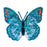 Motif -   Blue Sequin Butterfly
