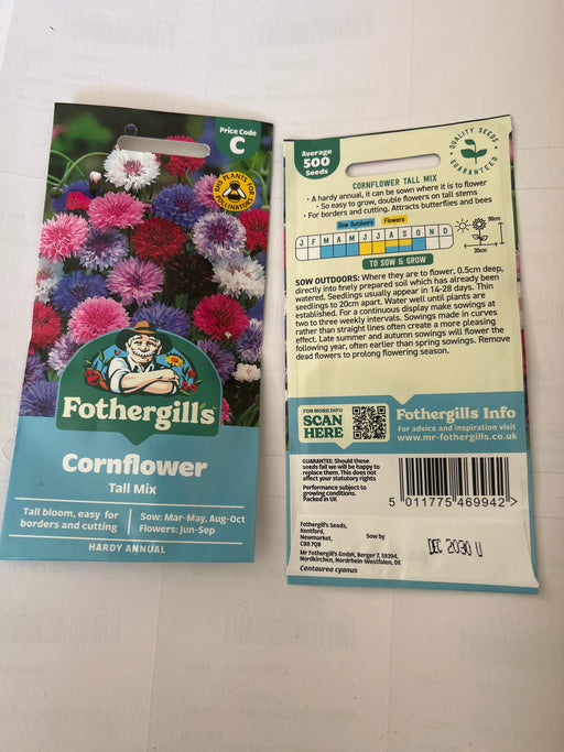 CORNFLOWER Tall Mixed Seeds