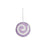 Candy Cane Disc with Swirl Hanging Decoration - Purple - D10cm