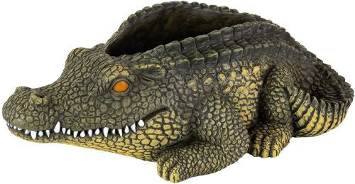 Cement Crocodile Planter x H11cm x L35cm