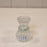 Clear Glass Two Way Candle Holder x H7.8cm