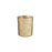 Crackle Votive - Metallic Gold Glass- H8 x D7cm