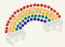 Diamante Rainbow Craft Sticker - 8pcs - Adhesive Backed