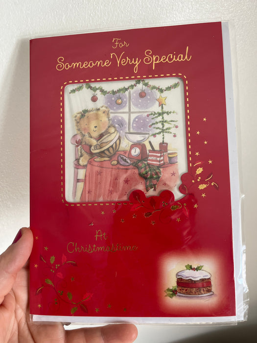 7x5" Christmas Card - For Someone Very Special - Baking image