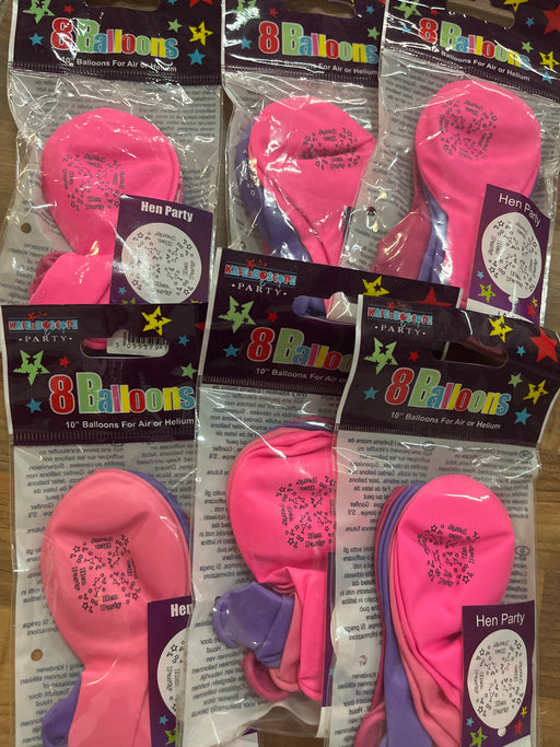 Joblot of 48 hen party latex balloons