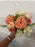 30cm salmon pink mini rose blossom and chrysanthemum