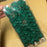 24 Mini Glitter Bows Green