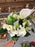 Ivory calla lily rose and hydrangea bush