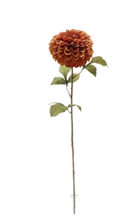 Dahlia Stem - Orange (74cm long, 14cm diameter)