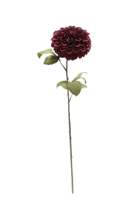 Dahlia Stem - Burgundy (74cm long, 14cm diameter)