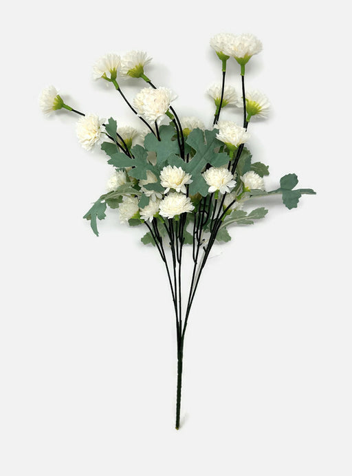 Dainty Carnation Flower Spray x 43cm - Cream