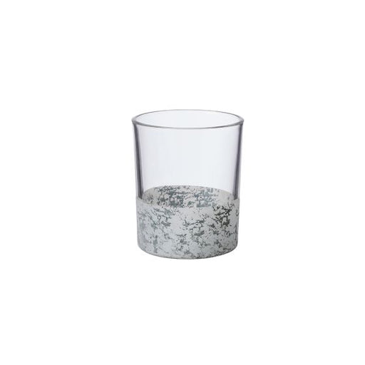 Dappled Votive - Frosted Dappled Glass - H8 x D7cm