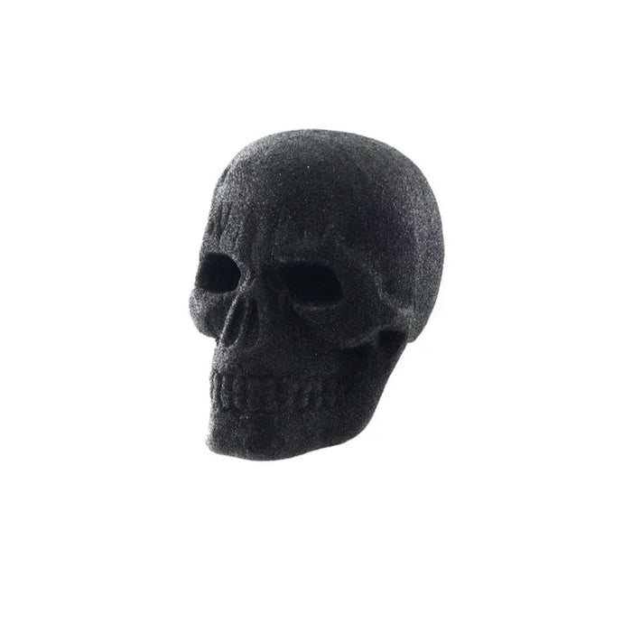 Decorative Glitter Skull - Black - 16cm